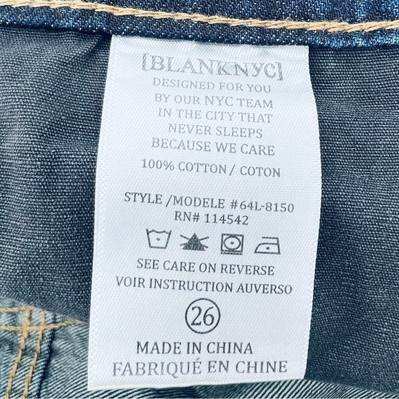 Blank NYC Jean Shorts “I Know You Want Me” Denim Size 26 = 4 nyc Cutoffs New - Picture 7 of 10